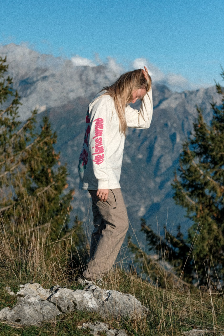 Long Sleeve T-Shirt "Good Life" - Natural Raw