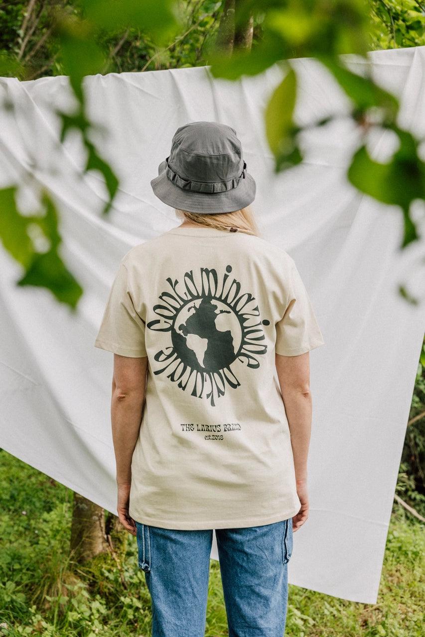 T-Shirt Contaminazione Naturale - Sand - The Larius Brand 