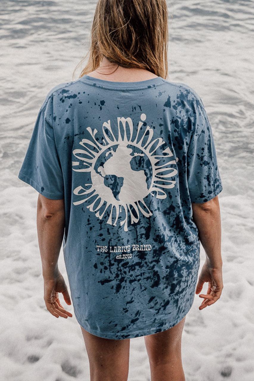 T-shirt Contaminazione Naturale - Blu Crepuscolo